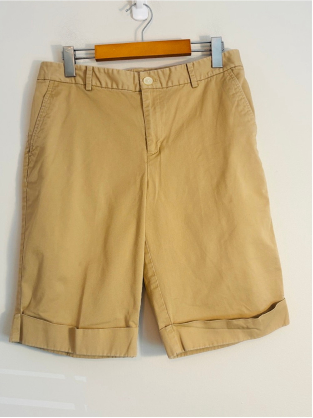 Lauren Active Ralph Lauren Beige Chino Bermuda Shorts Womens Size 8